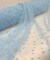 Baby Blue Pearl Tulle Fabric by the Yard, 60" Wide Soft Pearl Scattered Mesh